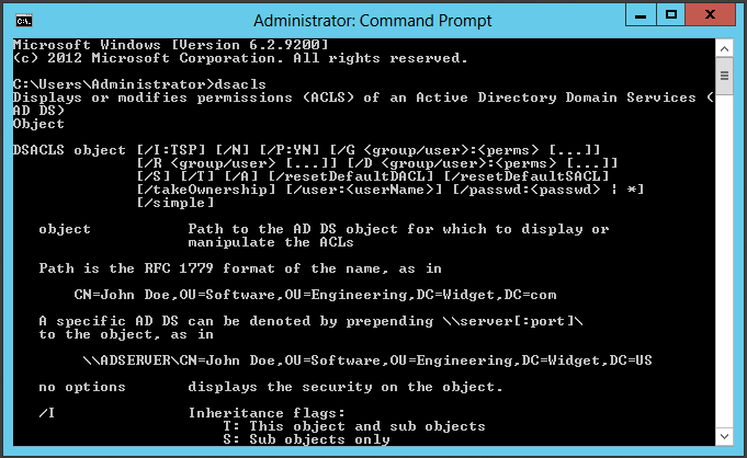 Delegation Template Active Directory
