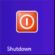 Restart, Logoff and Shutdown tile on the Windows 8 start menu