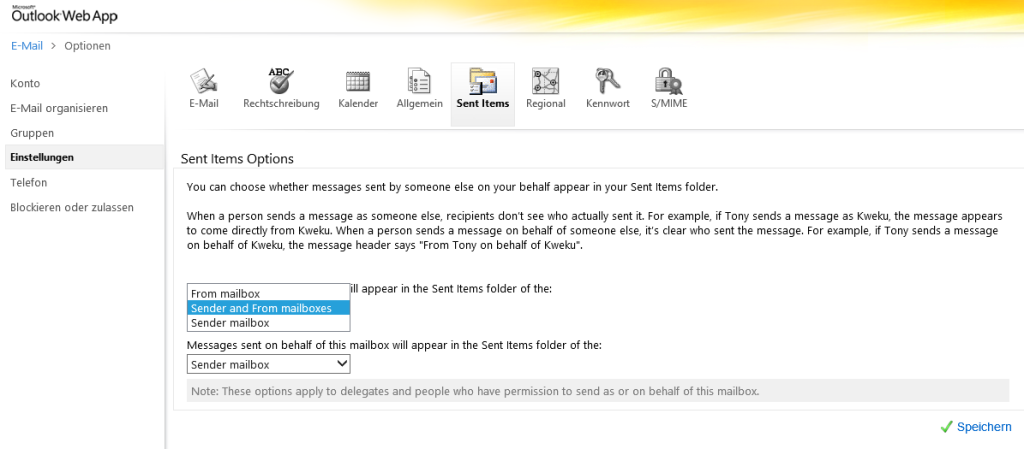 Exchange-several-mail-accoounts-set-sent-mails-folder