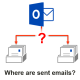 Several mailboxes – Set sent mails folder