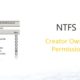 NTFS Creator Owner Permissions