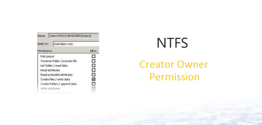 NTFS Creator Owner Permissions