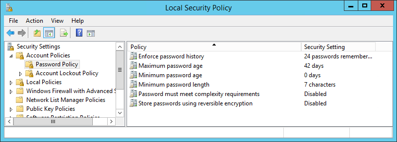 Avoid password generator adjustments 
