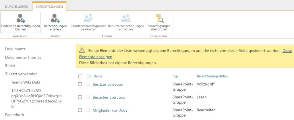 Manage advanced permissions in SharePoint Online