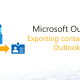 Export contacts from Outlook