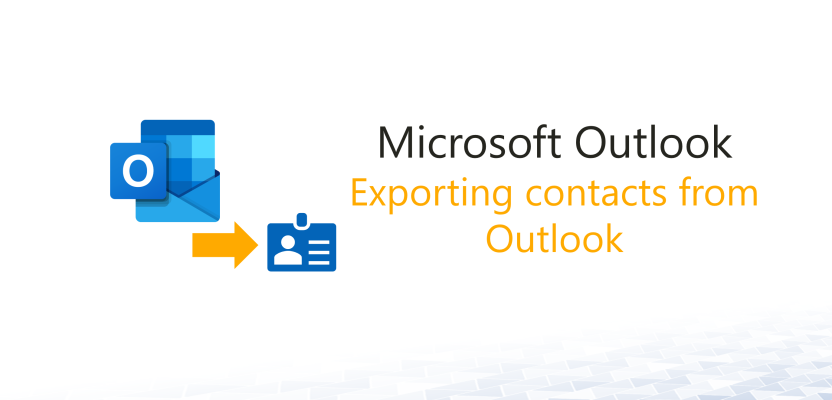 Export contacts from Outlook